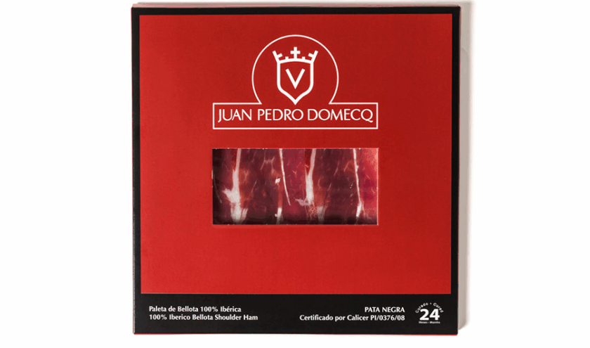 Planche découpé à la main épaule pata negra ibérique Juan Pedro Domecq